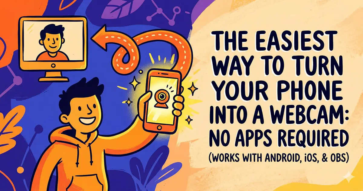 The Easiest Way to Turn Your Phone into a Webcam: No Apps Required