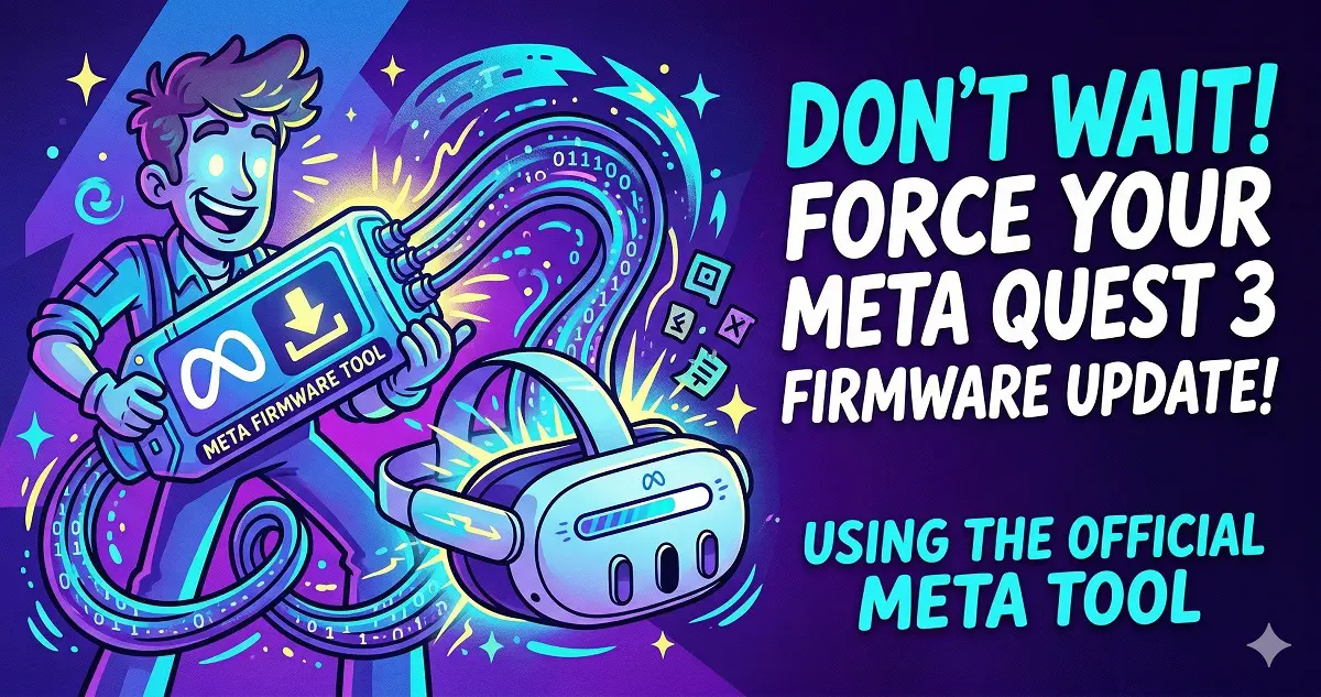 Manually Updating Meta Quest 3 Firmware Using the Official Meta Tool