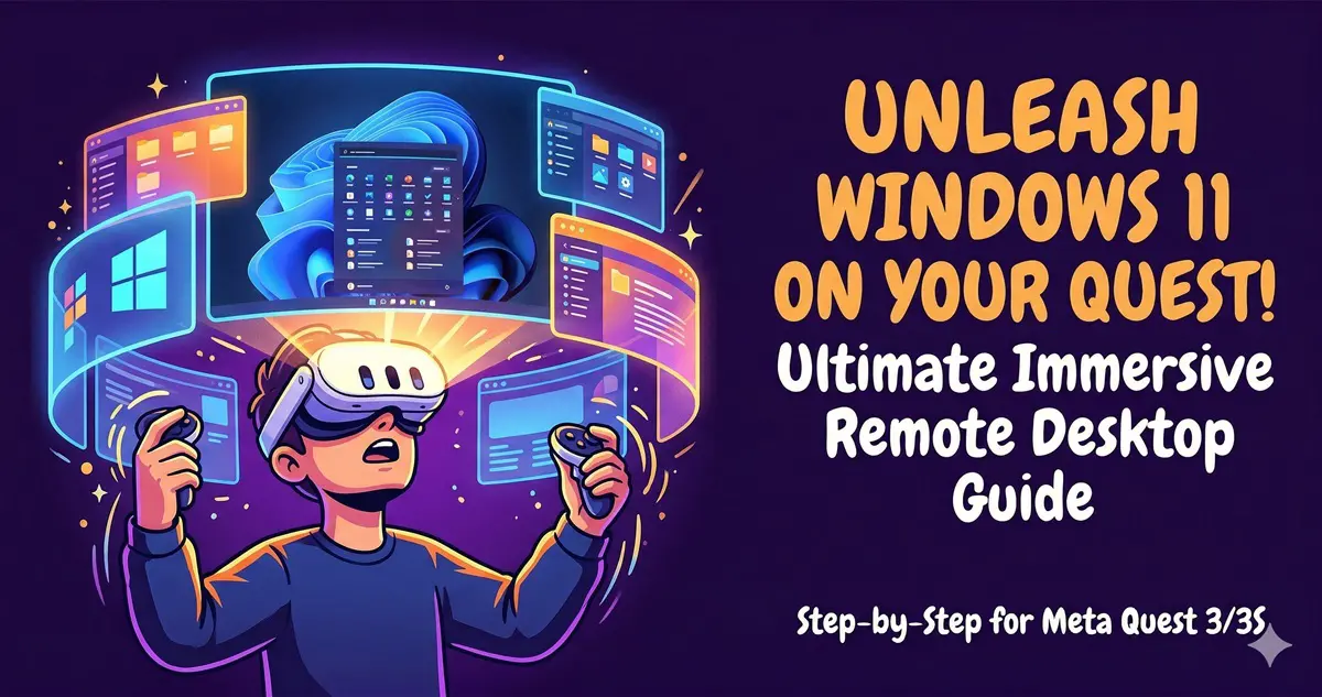 How to Experience an Immersive Windows 11 Remote Desktop on Meta Quest 3/3S